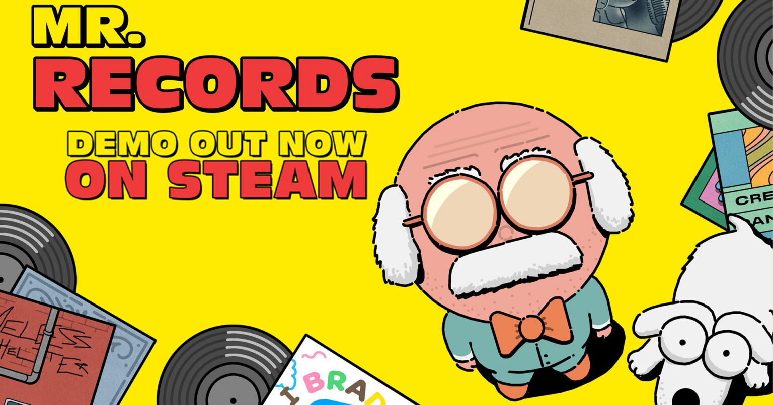 Offizielles Motiv zu MR. RECORDS und der verfügbaren Steam-Demo - Bild: Wired Productions / Glee-Cheese