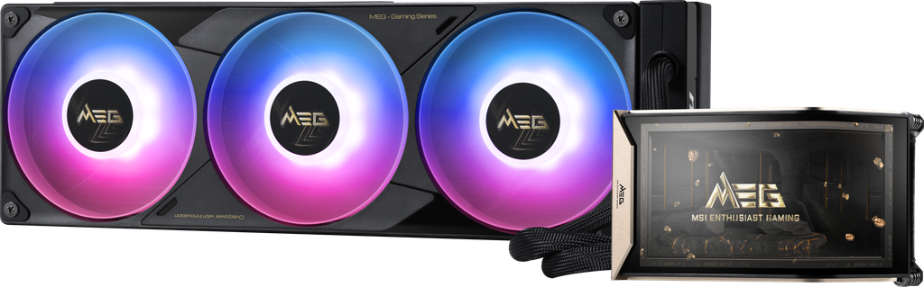 MSI MEG CORELIQUID E15 360 All-in-One-Wasserkühlung - Bild: MSI