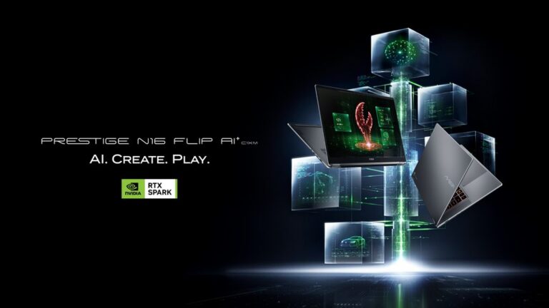 MSI Prestige N16 Flip AI+ mit NVIDIA RTX Spark - Bild: MSI