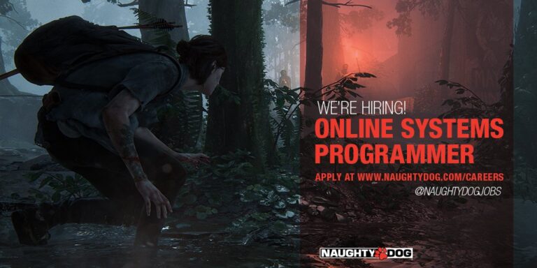 Historische Naughty-Dog-Stellenanzeige für einen Online Systems Programmer von November 2019 - Bild: Naughty Dog