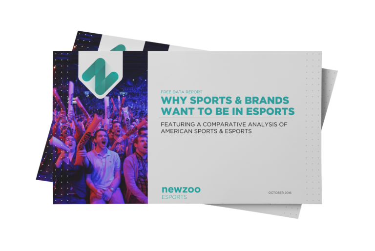 Offizielle Vorschau des Newzoo-Berichts Why Sports and Brands Want to Be in Esports vom Oktober 2016 - Bild: Newzoo