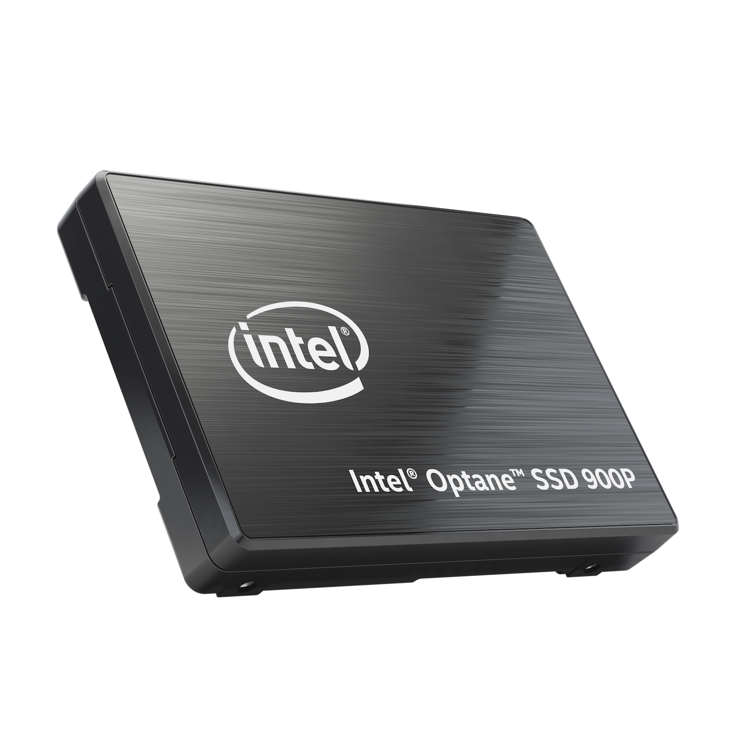 Offizielles Produktbild der Intel Optane SSD 900P im 2,5-Zoll-Gehäuse aus dem Pressebildpaket von Oktober 2017 - Bild: Intel