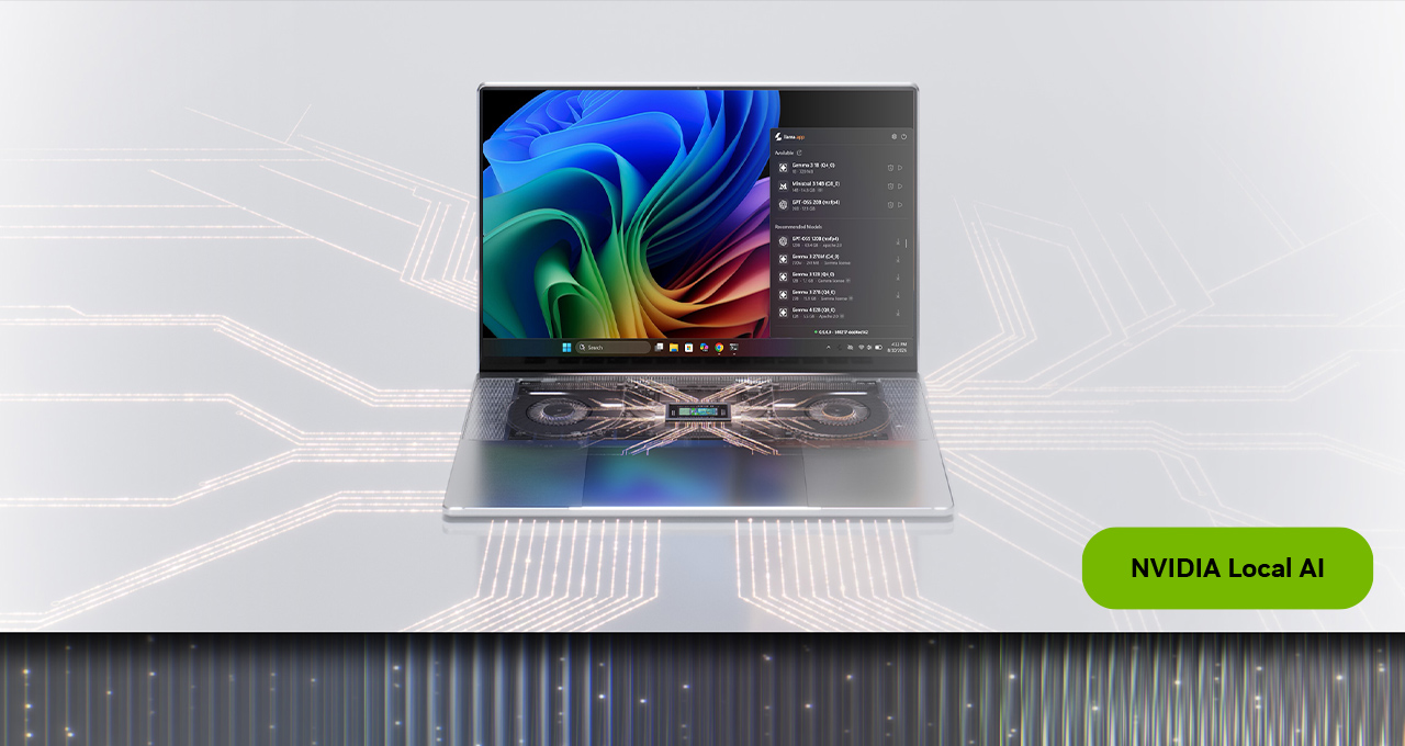 Offizielles NVIDIA-Motiv zu lokalen KI-Anwendungen und RTX Spark - Bild: NVIDIA