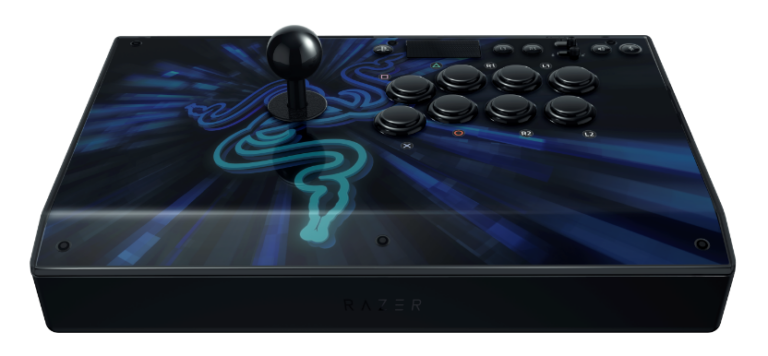 Razer Panthera Evo mit acht Tasten und Sanwa-Hebel, offizielles Produktbild - Bild: Razer