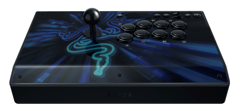 Razer Panthera Evo mit acht Tasten und Sanwa-Hebel, offizielles Produktbild - Bild: Razer