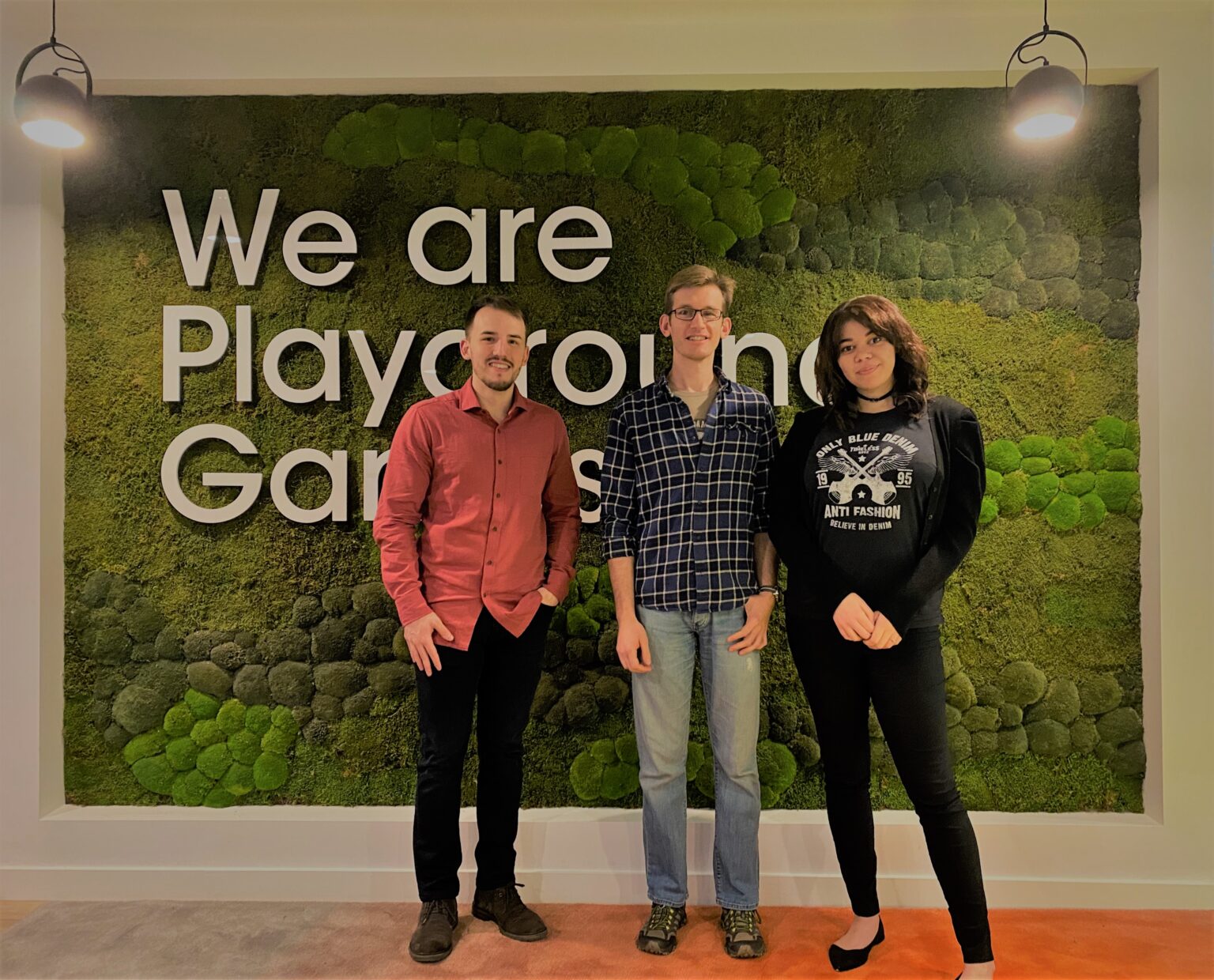 Offizielles Gruppenfoto zu den drei RPG-Team-Neuzugängen von Playground Games im Januar 2020 - Bild: Playground Games