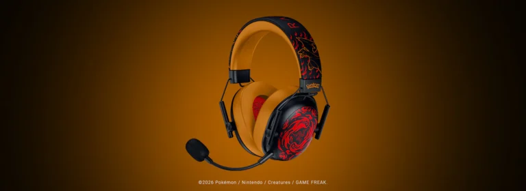 Razer BlackShark V3 X HyperSpeed in der Glurak-Edition - Bild: Razer / The Pokémon Company