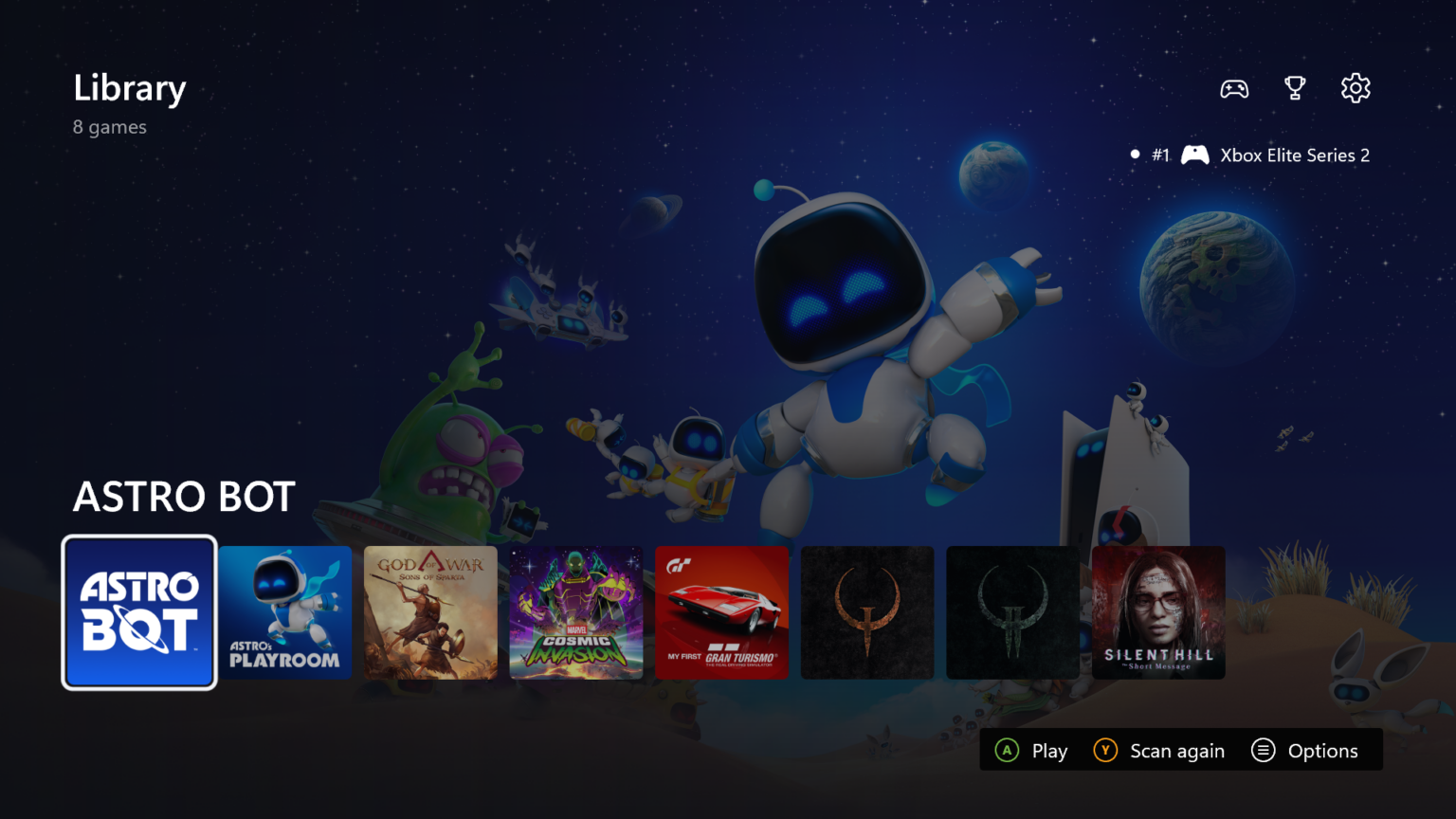 KytyPS5-Spielbibliothek auf Xbox, kein Kompatibilitätsnachweis - Bild: Devran Cosmo Uenal / KytyPS5