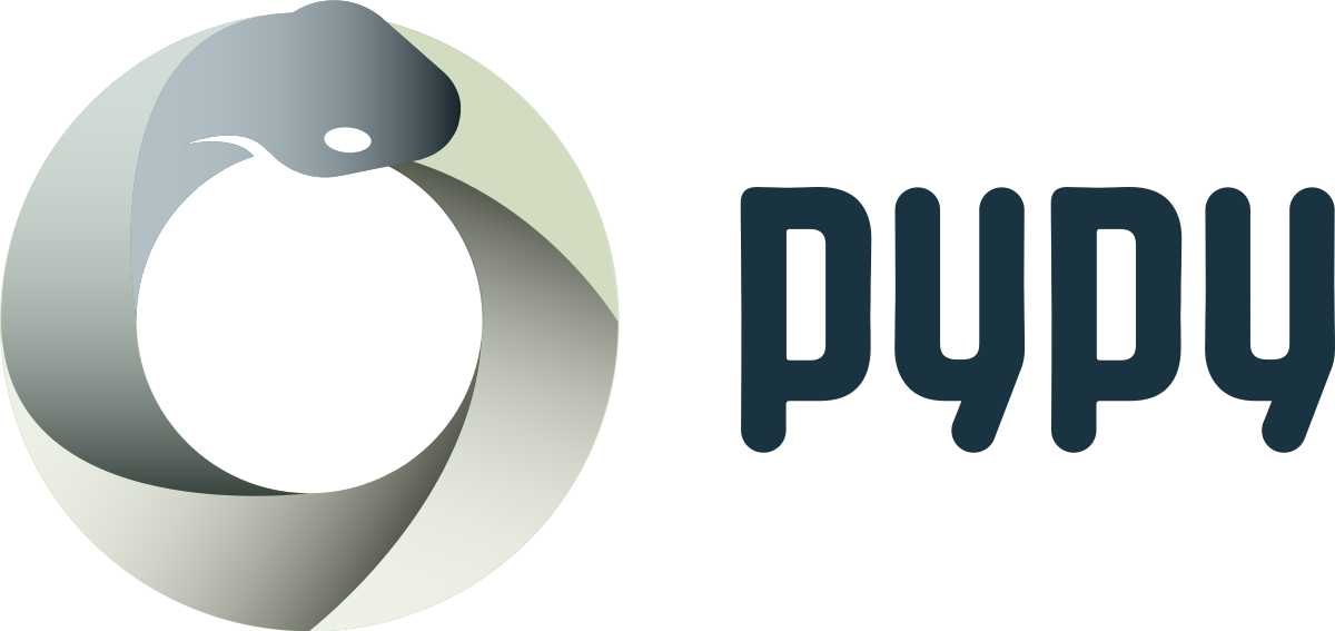 PyPy-Projektlogo mit stilisierter Schlange und Schriftzug - Bild: PyPy-Projekt