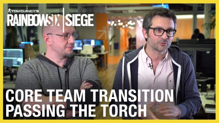 Zwei Mitglieder des Rainbow-Six-Siege-Teams im offiziellen Video zur Führungsübergabe - Bild: Ubisoft