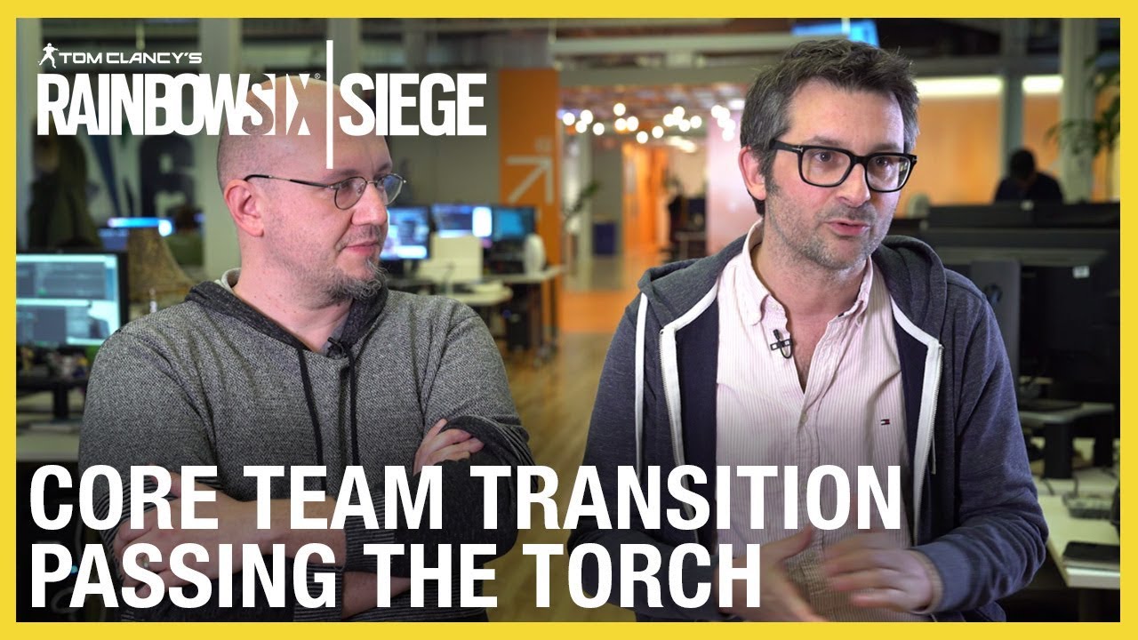 Zwei Mitglieder des Rainbow-Six-Siege-Teams im offiziellen Video zur Führungsübergabe - Bild: Ubisoft