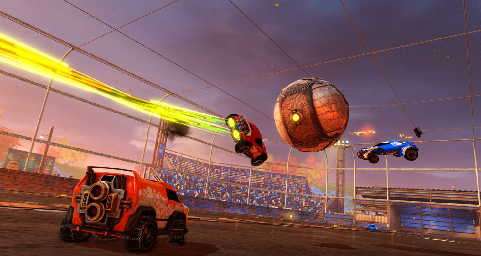 Rocket-League-Spielszene aus der offiziellen Herbst-Roadmap 2018 - Bild: Psyonix