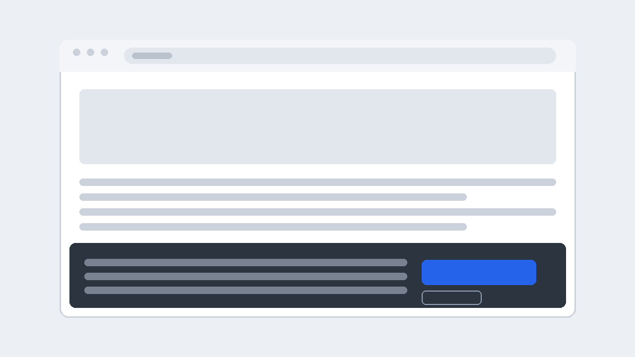 Neutrale Symbolszene: Cookie-Banner in einem Browserfenster - Bild: XboxDev, neutrales Symbolbild
