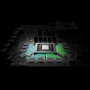 Offizielle Project-Scorpio-Speicherillustration aus der Microsoft-Meldung vom April 2017, kein Foto des Entwicklerkits - Bild: Microsoft / Xbox