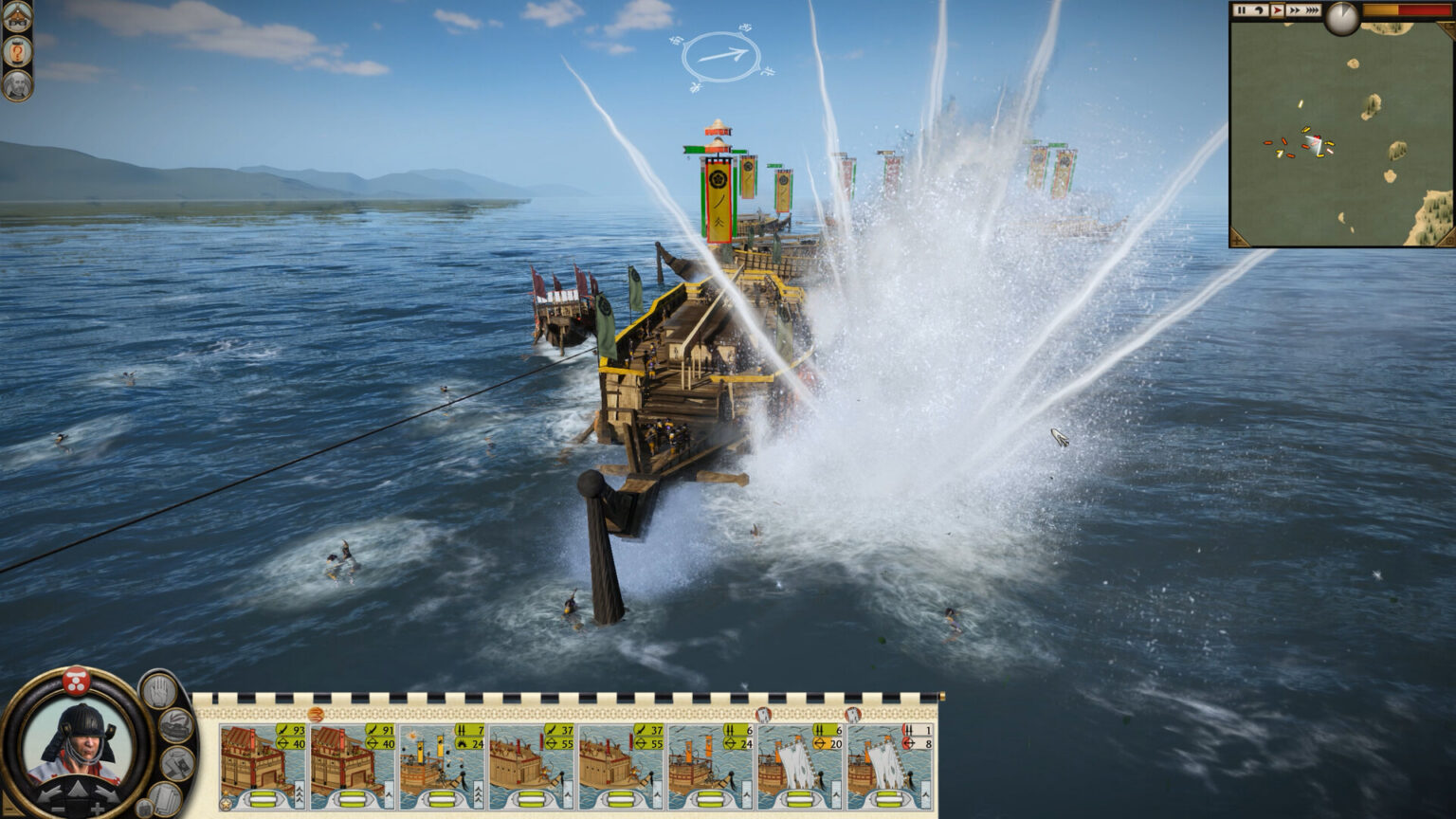 Offizieller Screenshot einer Seeschlacht in Total War: Shogun 2 Complete Edition - Bild: Sega / Creative Assembly