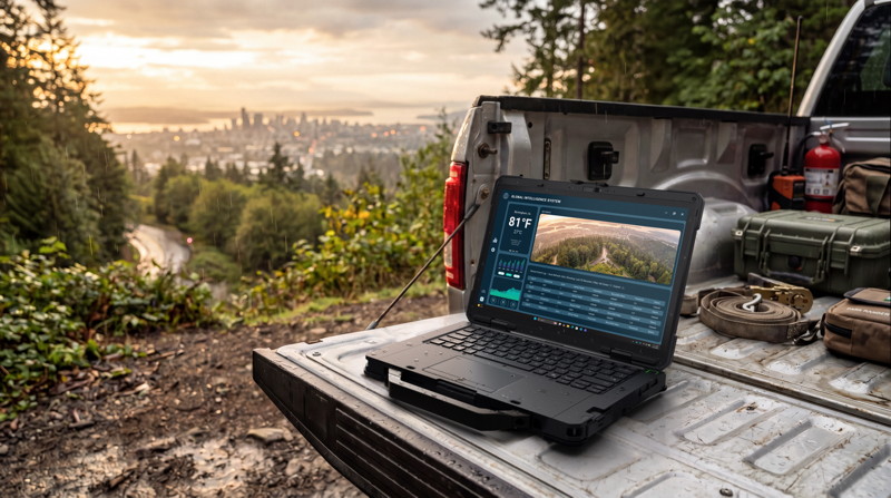 Dell Pro Rugged 14 als robustes Notebook für mobile technische Arbeit - Bild: Dell Technologies