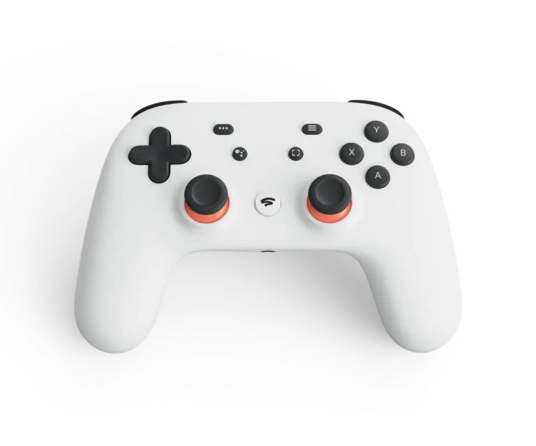 Weißer Stadia-Controller auf dem offiziellen Produktbild von März 2019, Symbolbild zum Plattformzugang - Bild: Google