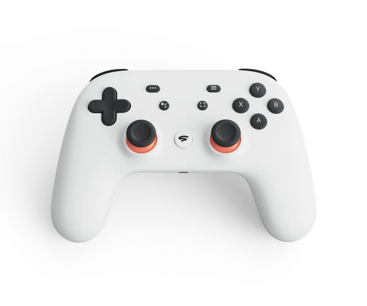Weißer Stadia-Controller auf dem offiziellen Produktbild von März 2019, Symbolbild zum Plattformzugang - Bild: Google