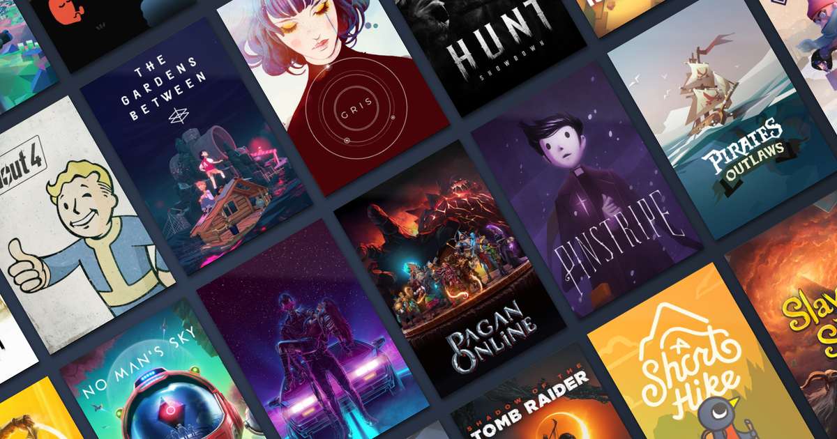 Steam-Bibliothek mit Spielen - Analyse Indie-Spielpreise 2019