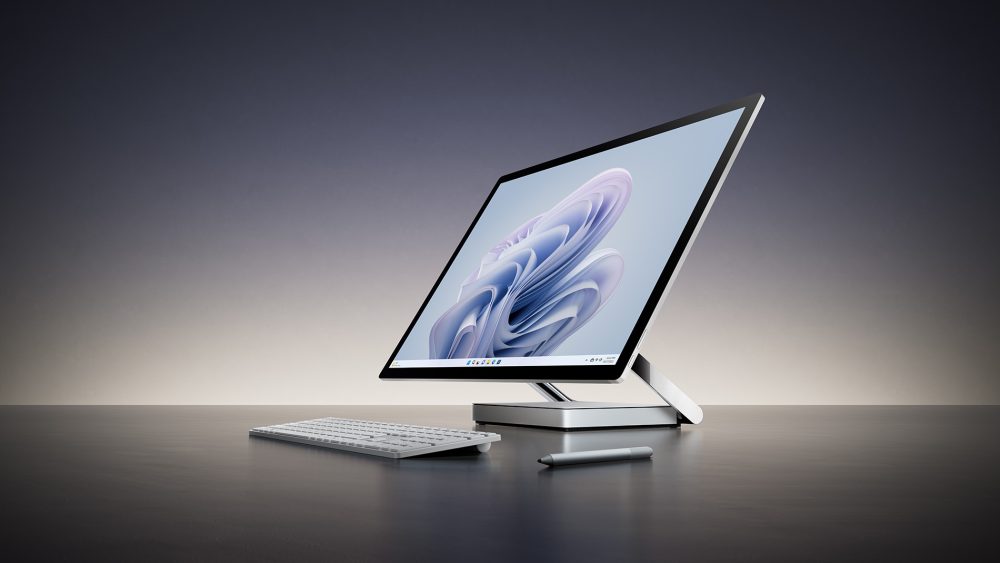 Surface Studio 2+ mit verstellbarem Display, Tastatur und Stift - Bild: Microsoft