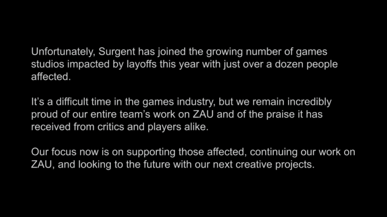 Offizielle Stellungnahme - Bild: Surgent Studios