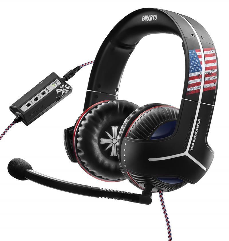 Thrustmaster Y-350CPX 7.1 Powered Far Cry 5 Edition mit Mikrofon und Y Sound Commander - Bild: Thrustmaster / Guillemot