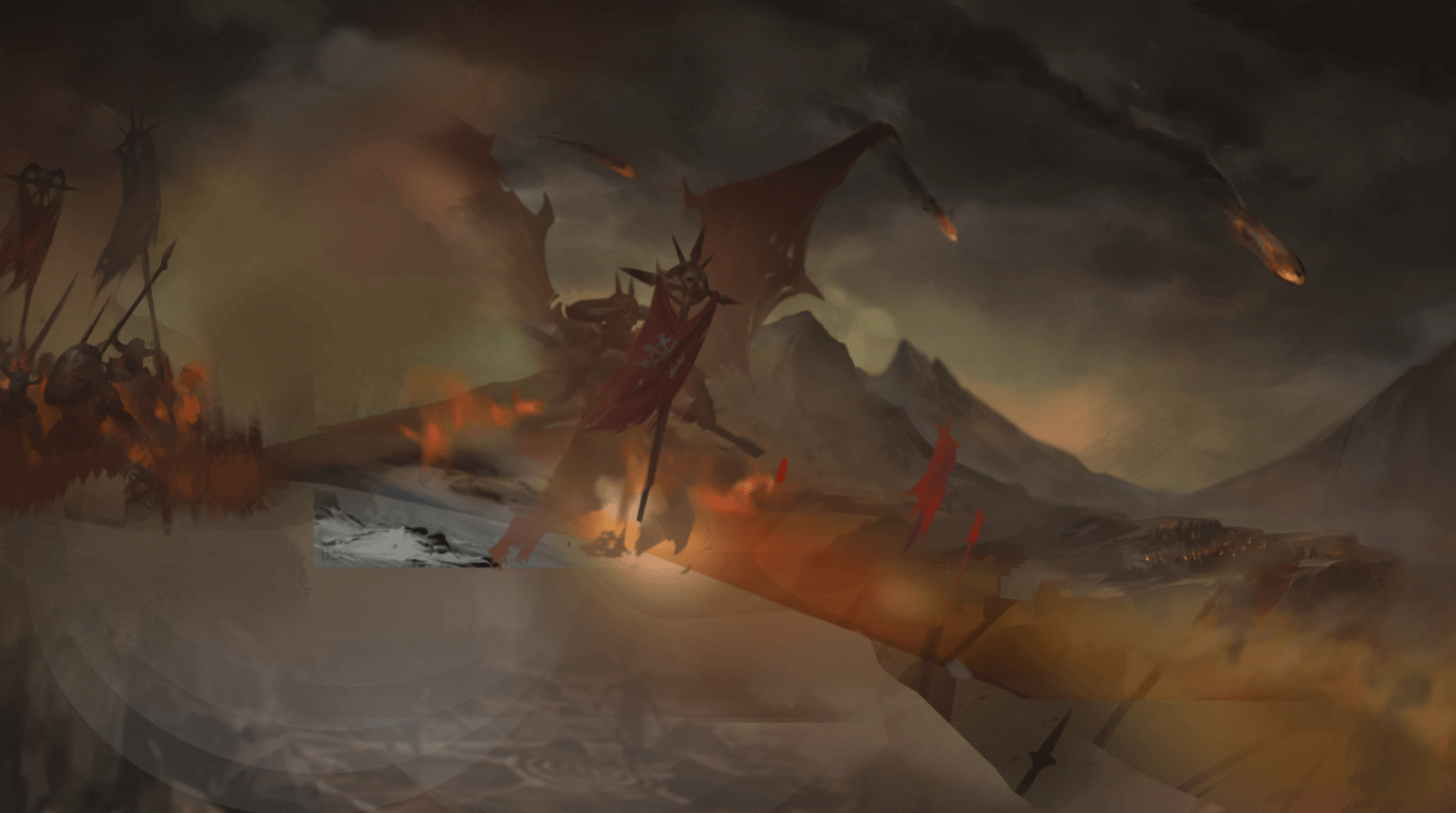 Offizielles Illustrationsmotiv zu Warhammer: Chaos & Conquest, Symbolbild zur Zusammenarbeit - Bild: Hunted Cow Studios / Games Workshop