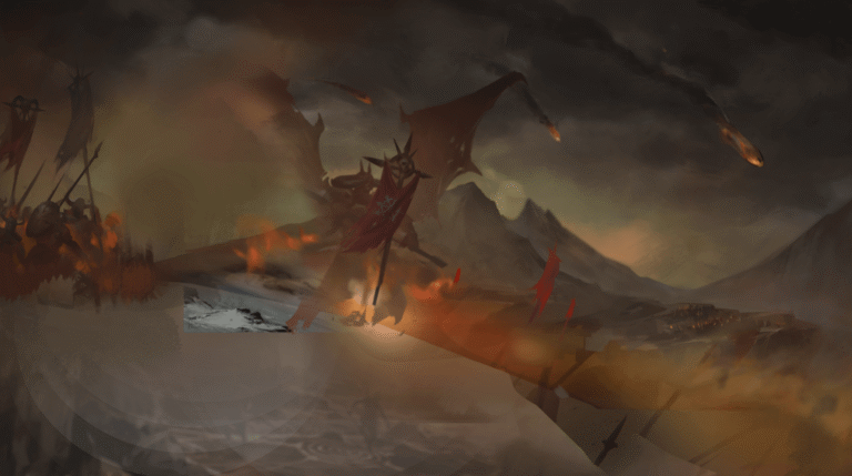 Offizielles Illustrationsmotiv zu Warhammer: Chaos & Conquest, Symbolbild zur Zusammenarbeit - Bild: Hunted Cow Studios / Games Workshop