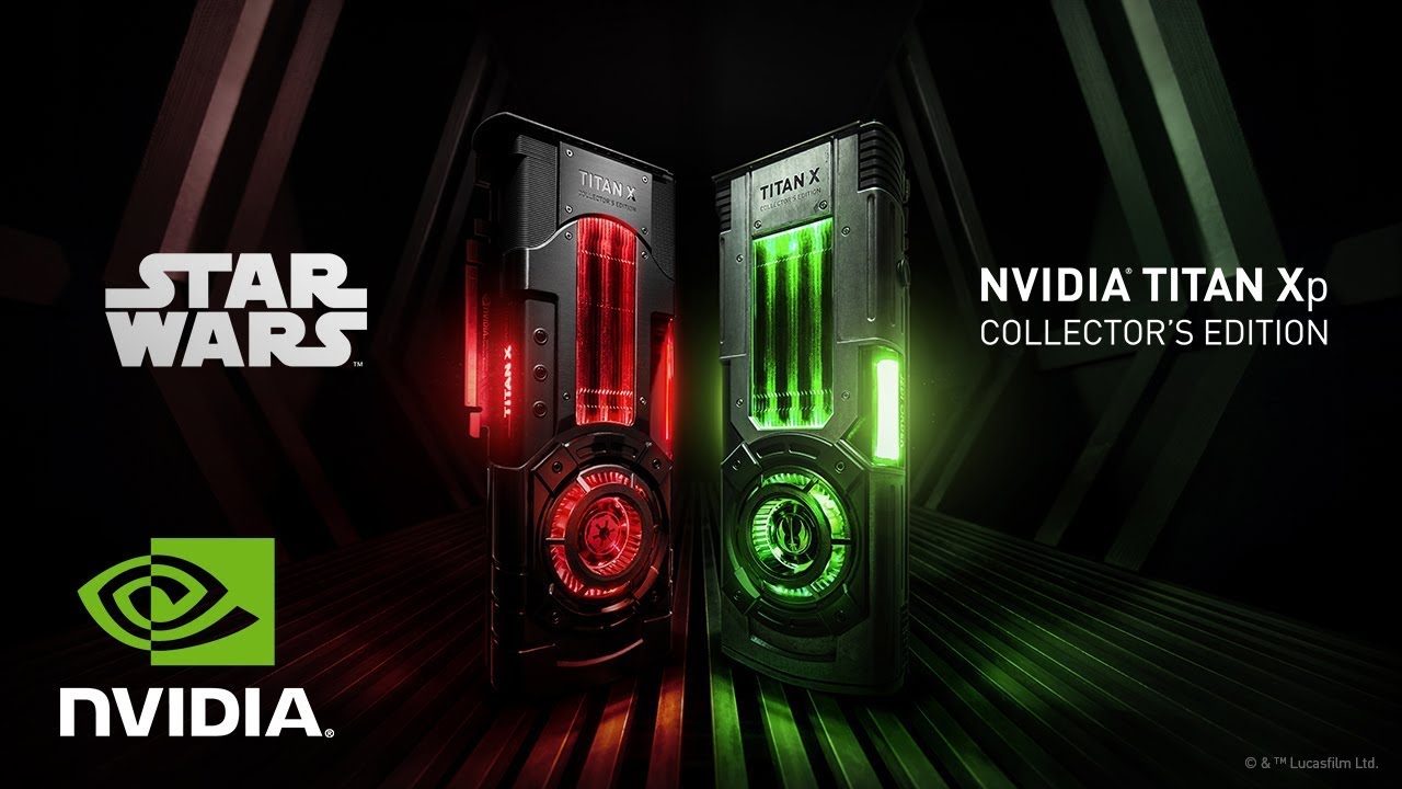 Offizielles Motiv zu NVIDIAs TITAN-Xp-Collector’s-Edition aus dem Star-Wars-Produktvideo von 2017 - Bild: NVIDIA GeForce