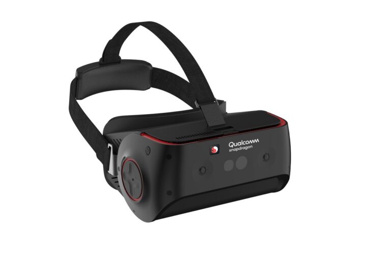 Offizielle Darstellung des Qualcomm-Snapdragon-VR-Referenzheadsets zur Eye-Tracking-Kooperation - Bild: Tobii / Qualcomm