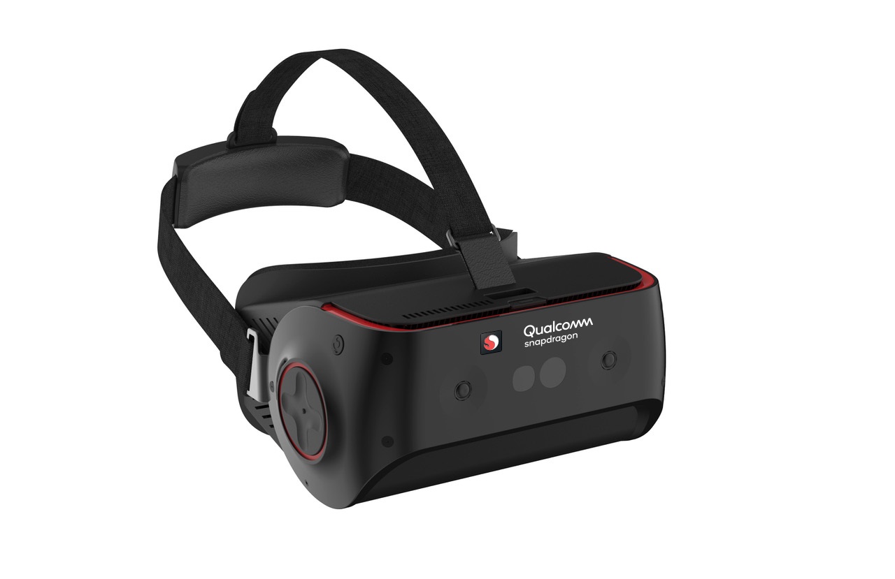 Offizielle Darstellung des Qualcomm-Snapdragon-VR-Referenzheadsets zur Eye-Tracking-Kooperation - Bild: Tobii / Qualcomm