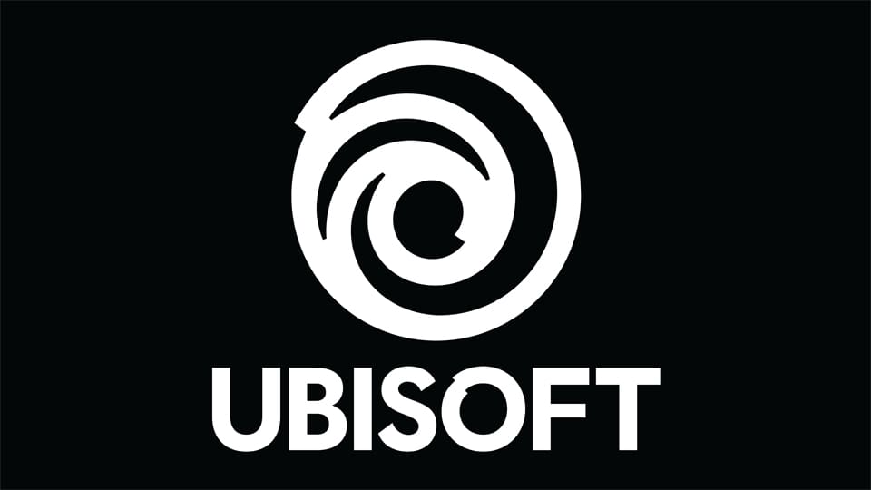 Weißes Ubisoft-Logo auf schwarzem Hintergrund als Symbolbild - Bild: Ubisoft