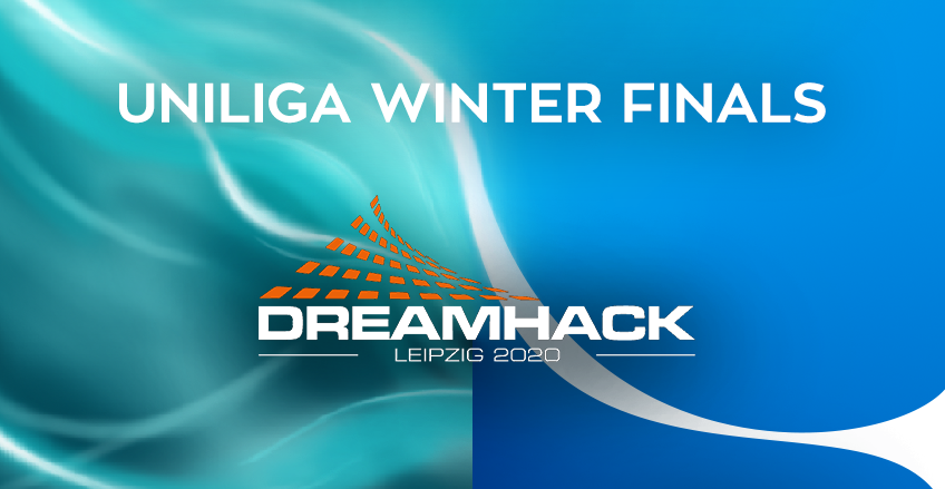 Offizielles Motiv der Uniliga Winter Finals zur DreamHack Leipzig 2020 - Bild: Uniliga
