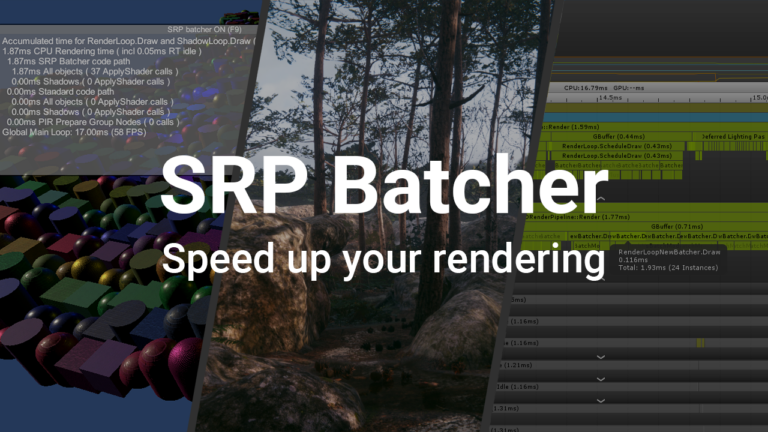 Unity SRP Batcher Rendering Pipeline