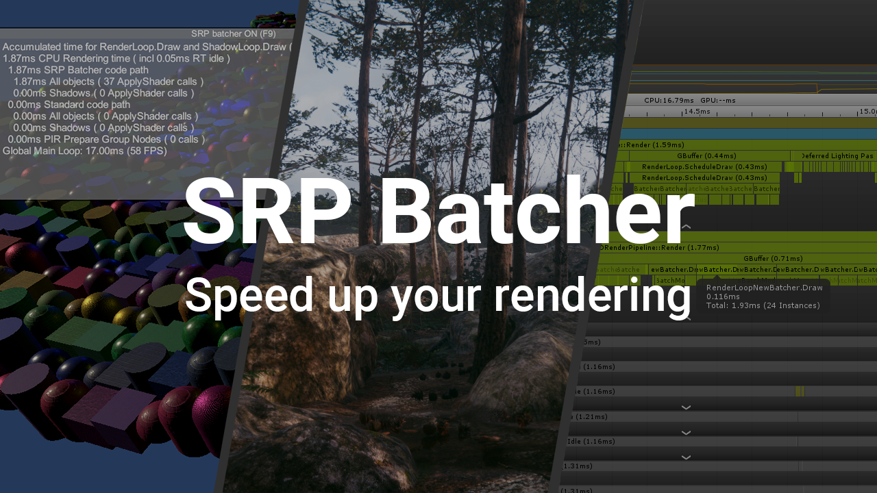 Unity SRP Batcher Rendering Pipeline