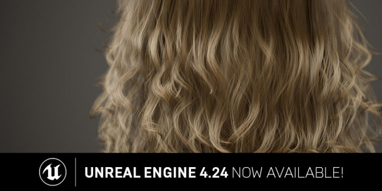 Offizielles Release-Motiv zu Unreal Engine 4.24 mit gerenderten Haaren - Bild: Epic Games
