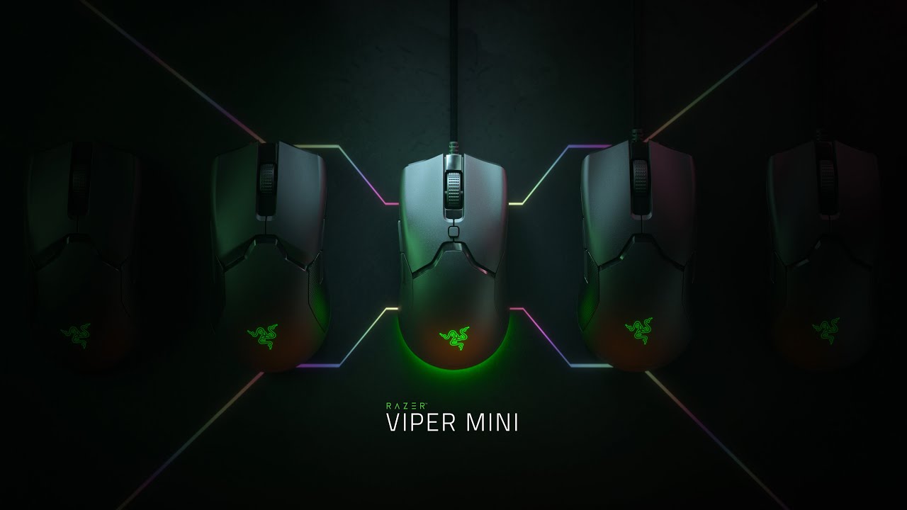 Offizielles Motiv der kabelgebundenen Razer Viper Mini mit Chroma-Beleuchtung - Bild: Razer