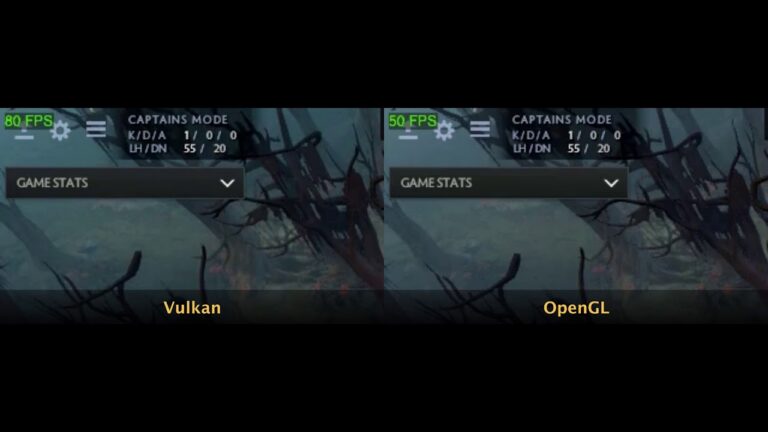 Offizieller Dota-2-Videovergleich von Vulkan und OpenGL unter macOS, kein eigener Benchmark - Bild: Khronos Group / Valve