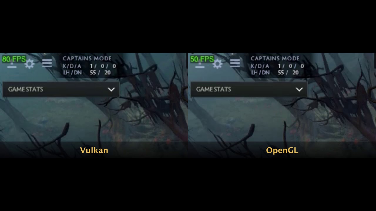 Offizieller Dota-2-Videovergleich von Vulkan und OpenGL unter macOS, kein eigener Benchmark - Bild: Khronos Group / Valve