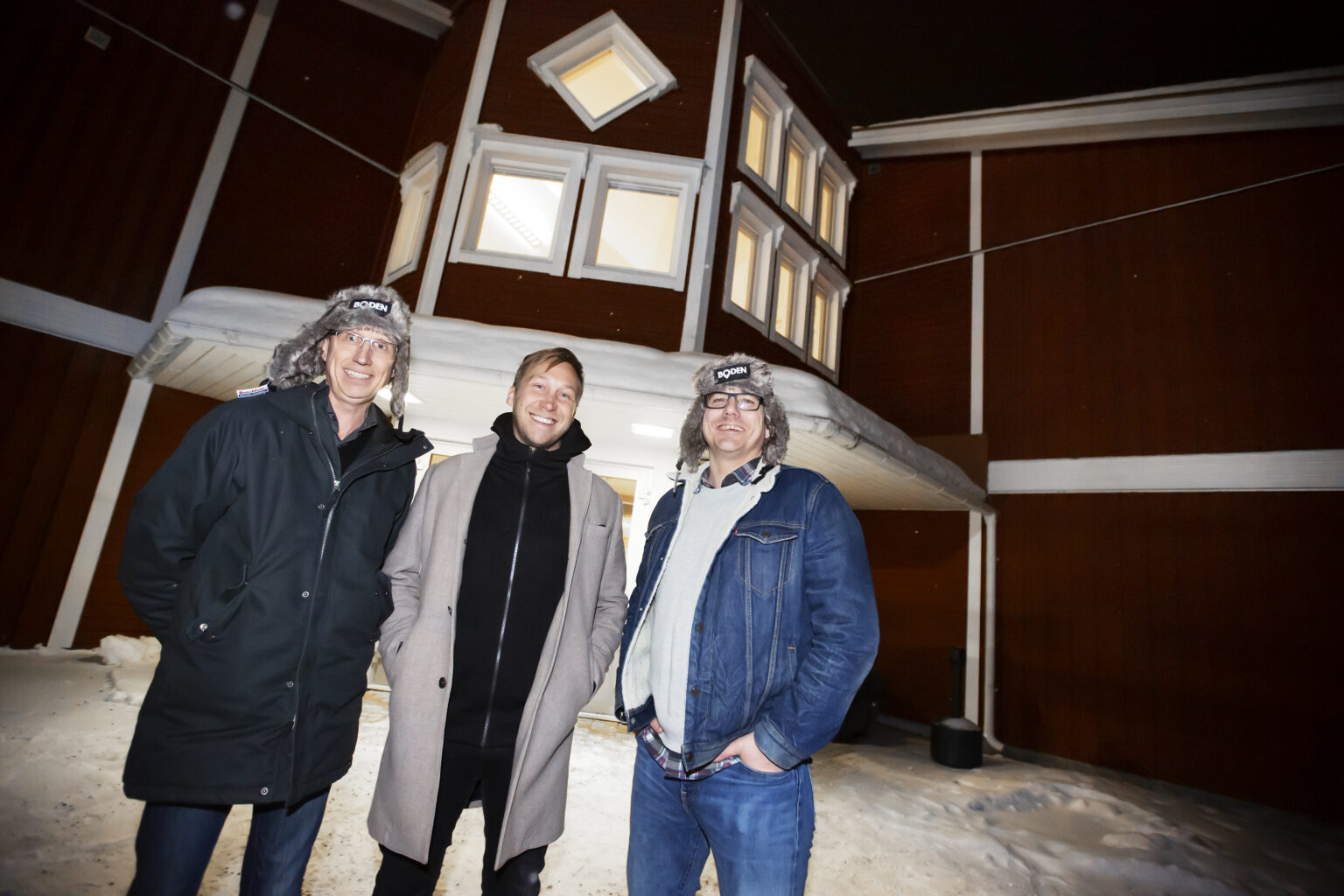 Offizielles Pressefoto zur Ansiedlung von Wanderword und House of How in Boden im Dezember 2018 - Bild: KOMM / Bodens Kommun