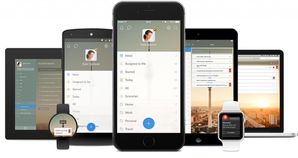 Wunderlist über mehrere Plattformen nach der Übernahme durch Microsoft - Bild: Microsoft Blogs