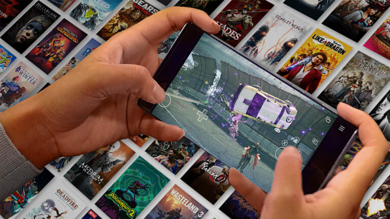 Xbox Cloud Gaming mit Touch-Steuerung auf einem Smartphone - Bild: Microsoft