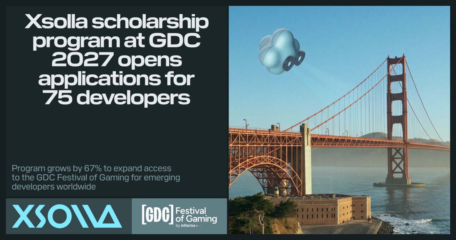 Offizielles Motiv zu 75 Xsolla-Stipendien für die GDC 2027 - Bild: Xsolla