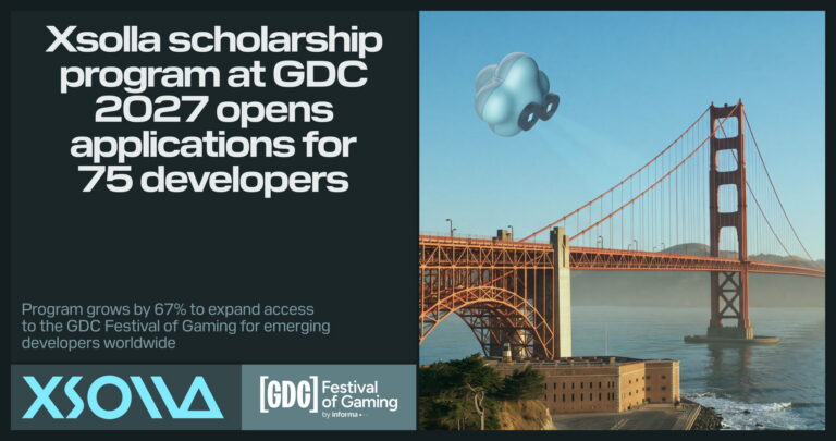 Offizielles Motiv zu 75 Xsolla-Stipendien für die GDC 2027 - Bild: Xsolla