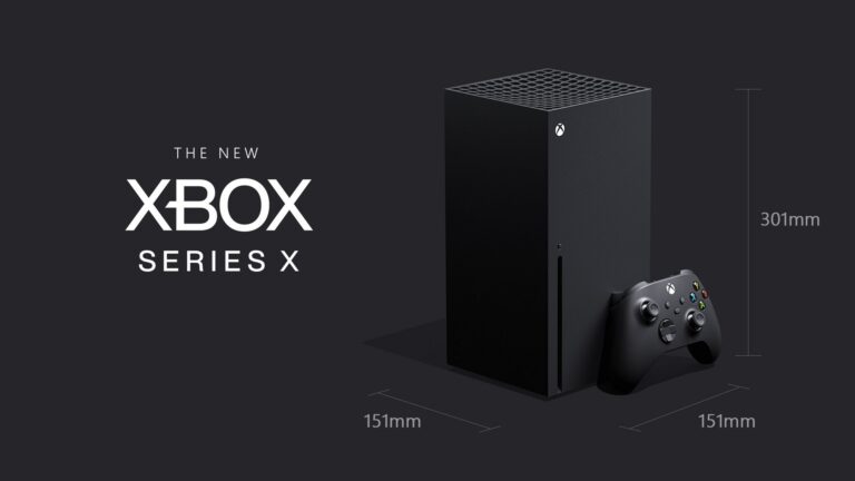 Offizielle Maßgrafik der Xbox Series X mit Controller - Bild: Xbox / Microsoft